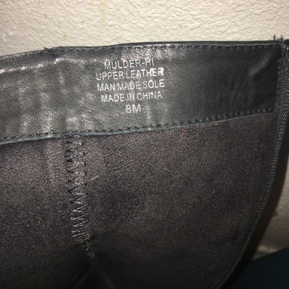 Jeffrey Campbell Mulder-Hi Leather Combat Boots - Picture 4 of 5